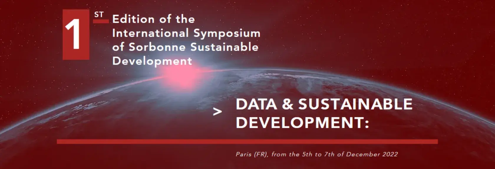 data & sustainable development paris du 5 au 7 décembre 2022